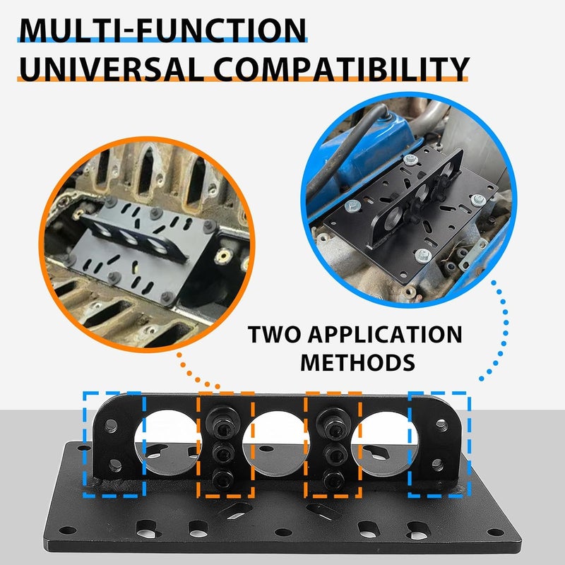 LEQEE Engine Lift Plate LS Engine Lift Plate Hoist Motor Engine Lift Bracket Carb Carburetor Hoist for LS Engine for Chevy Ford SBC BBC - Image 2